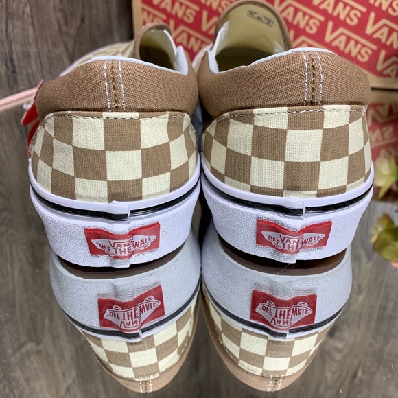 ❤️ Vans Classic Slip-On Checkboard Tiger’s Eye - Picture 3 of 8